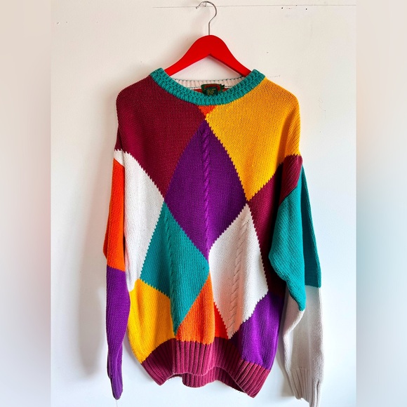 Vintage 90s Boston Trader Women’s cable knit sweater - Picture 1 of 2